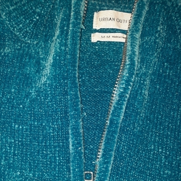 Urban Outfitters Juno Velour Half-Zip Sweater - Picture 7 of 11